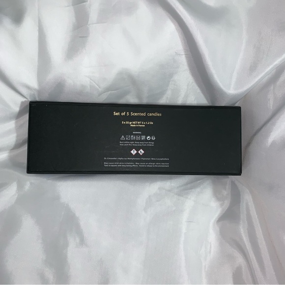 NEW IN BOX set 5 FENDI frosted crystal FF logo VOTIVE CANDLES citronellol scent - Picture 5 of 16